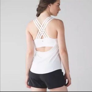 Lululemon Beat The Heat Tank Top White Size 8